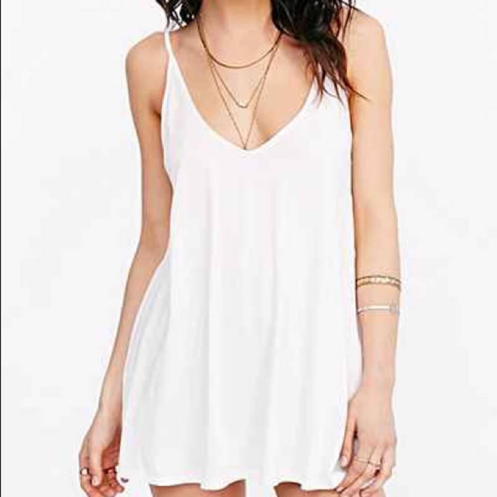 Simple loose white tank